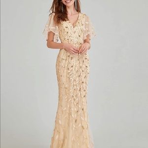 Ever Pretty Gold Dress